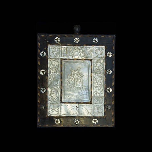 Plaque with calvary image