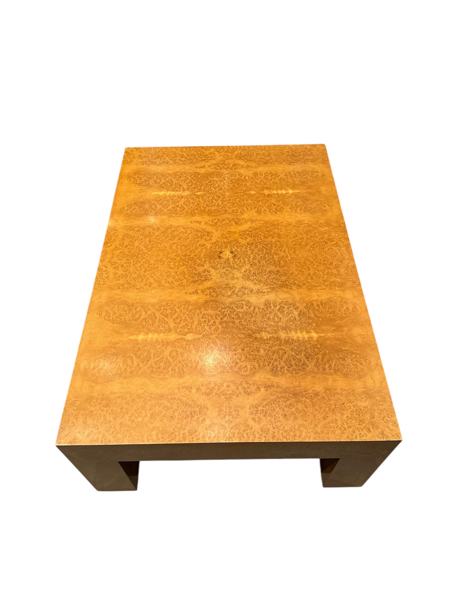 Mesa de centro em raiz, estilo Milo Baughman, anos 70