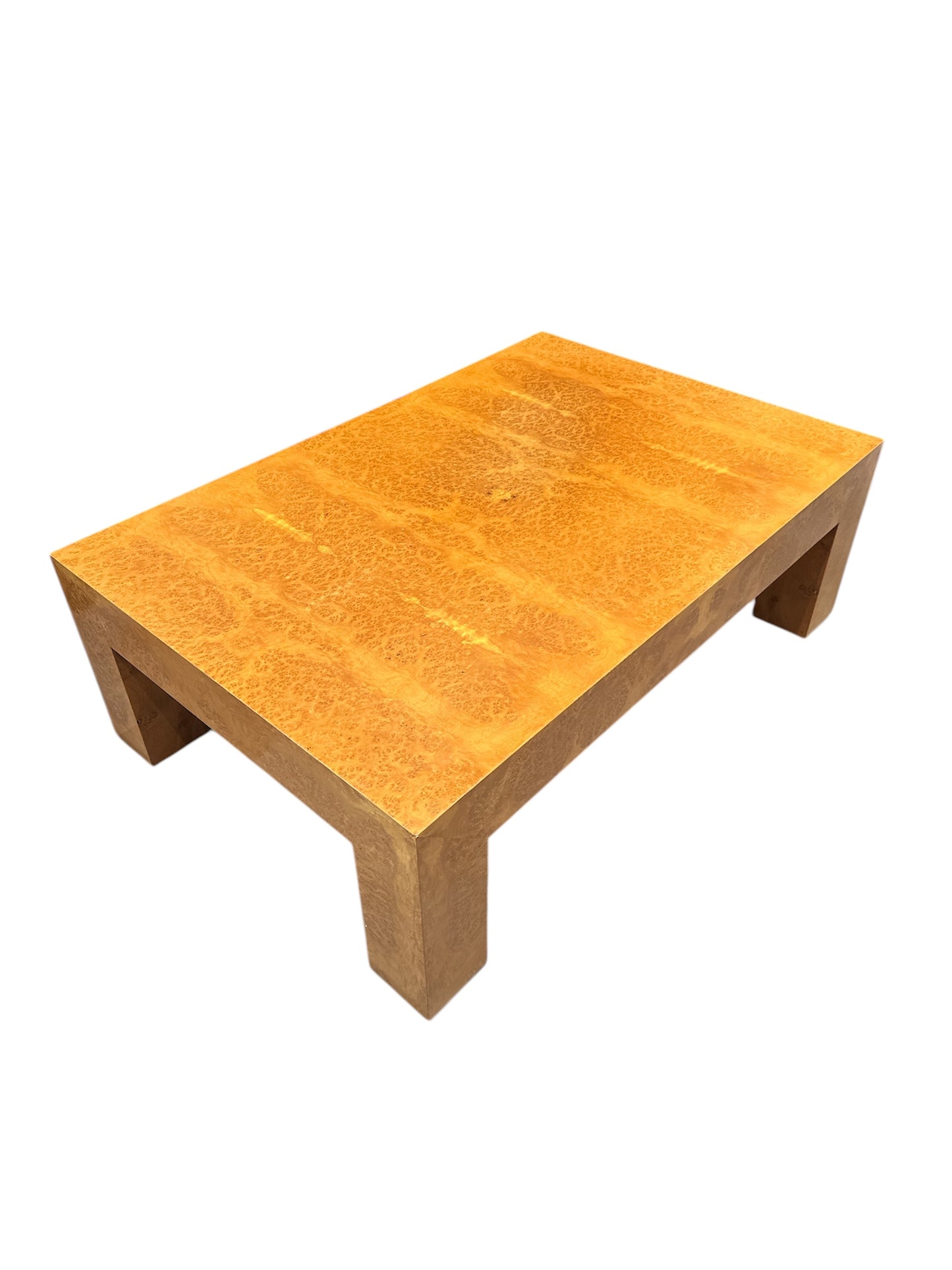 Mesa de centro em raiz, estilo Milo Baughman, anos 70