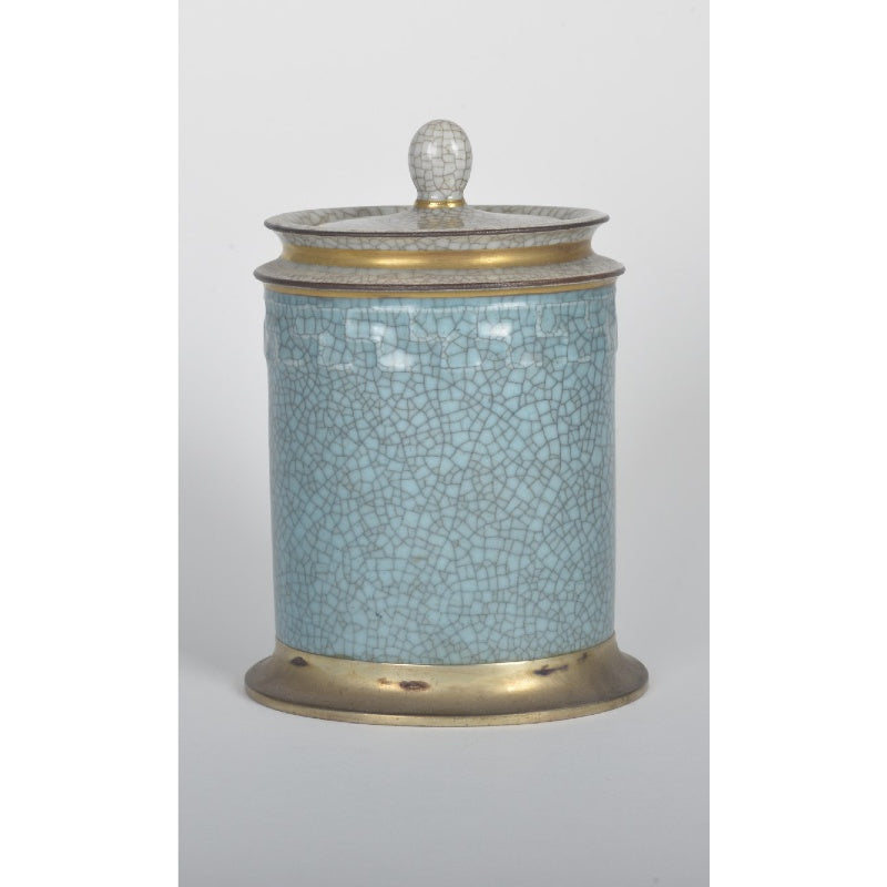 RECIPIENTE ROYAL COPENHAGEN CON DECORACIÓN EN PLATA DE LEITÃO & IRMÃO