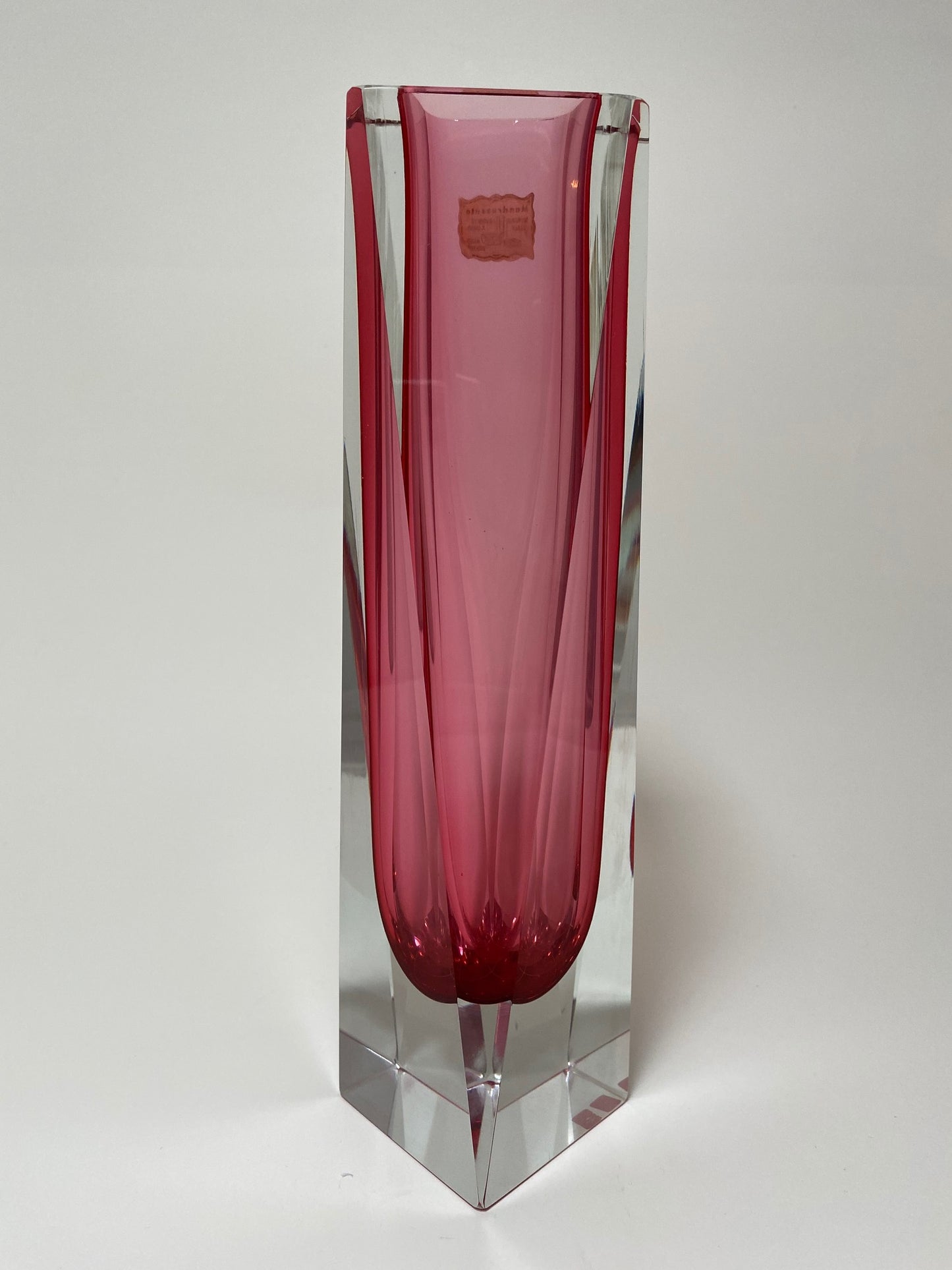 PINK VASE BY FLAVIO POLI FOR ALESSANDRO MANDRUZZATO
