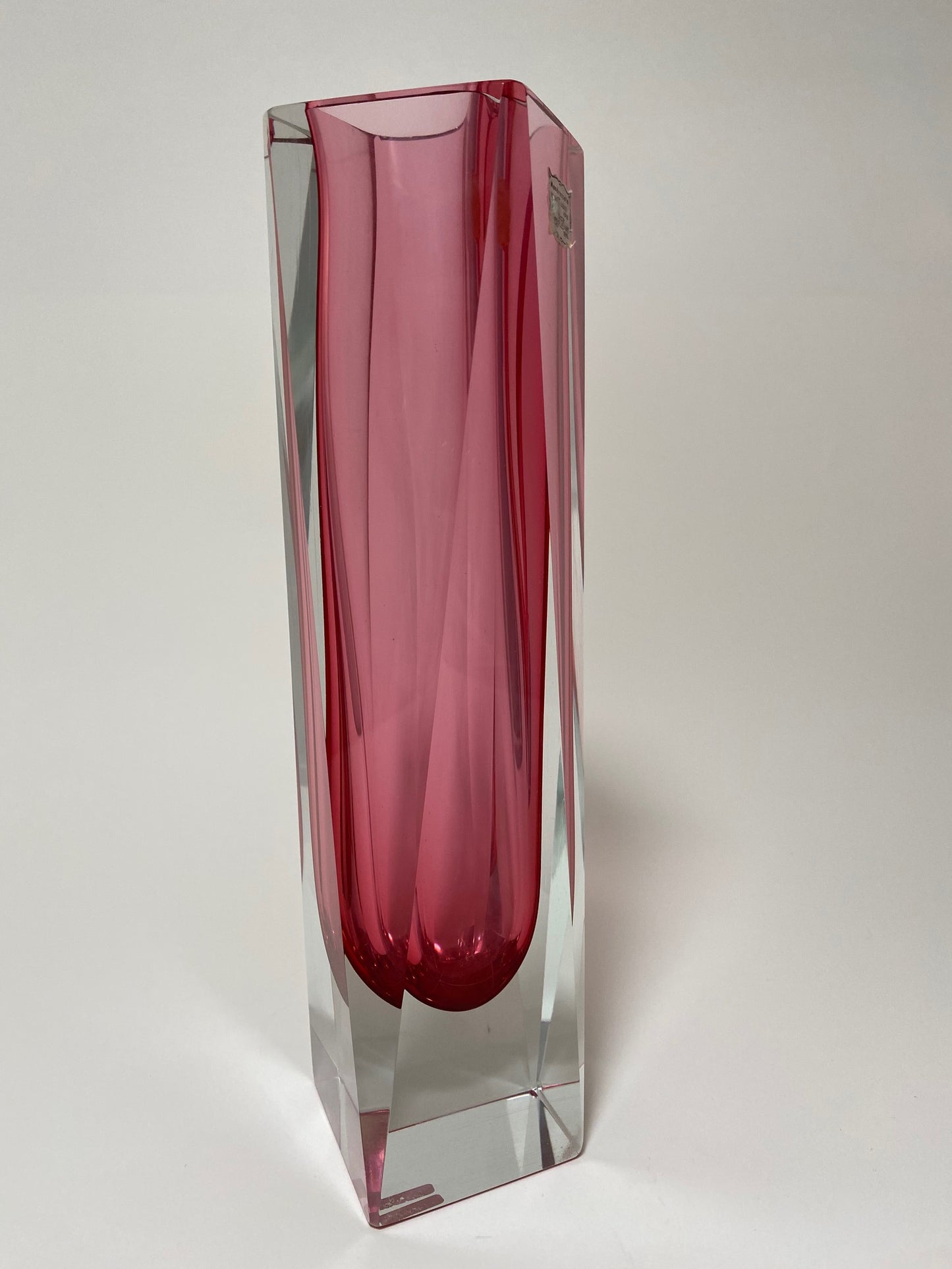 PINK VASE BY FLAVIO POLI FOR ALESSANDRO MANDRUZZATO
