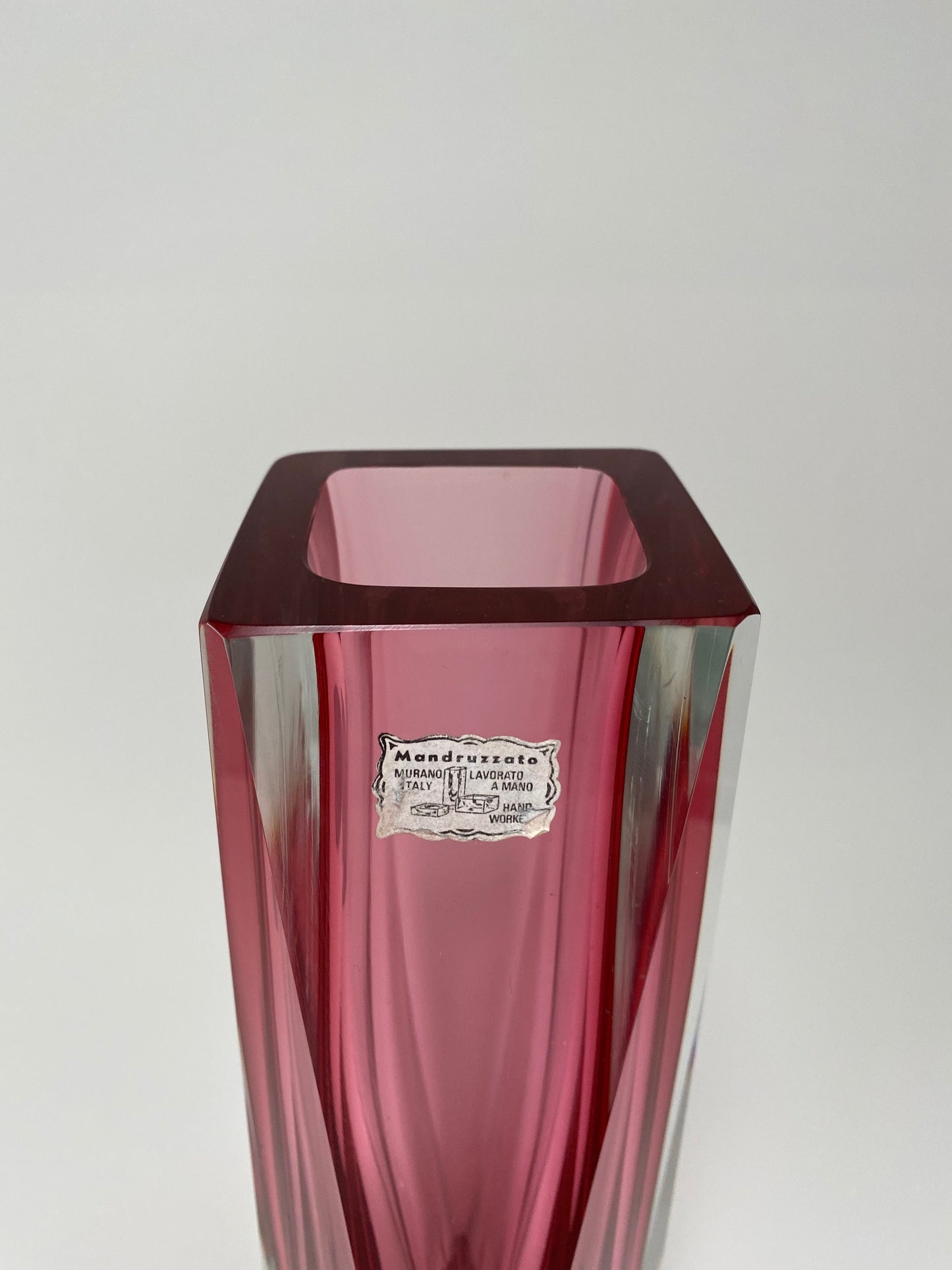 PINK VASE BY FLAVIO POLI FOR ALESSANDRO MANDRUZZATO