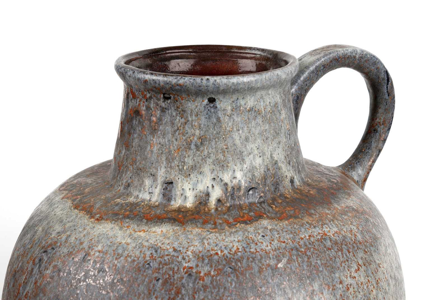 WEST GERMANY LARGE VASE IN FAT LAVA CERAMIC