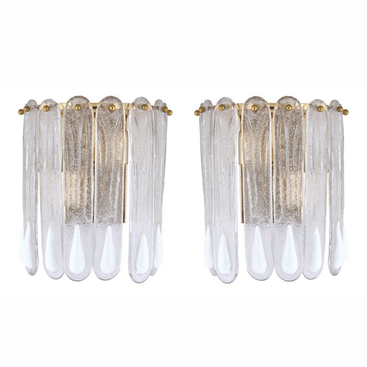 PAREJA DE APLIQUES DE PARED DE MAZZEGA