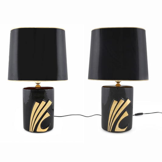 PAREJA DE LÁMPARAS DE MESA EN CERÁMICA DE EVE COLLECTION