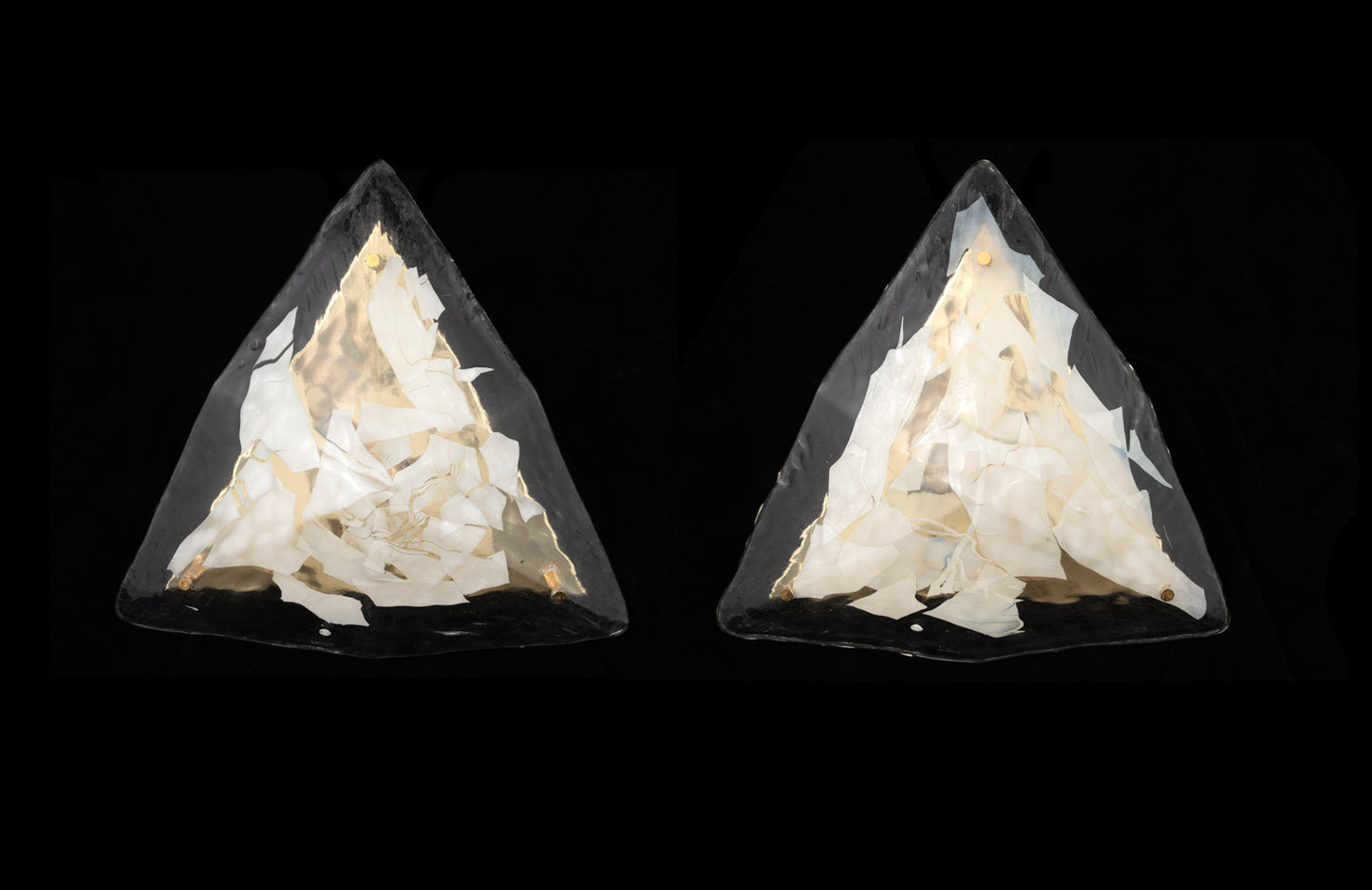 PAIR OF TRIANGULAR SCONCES BY LA MURRINA