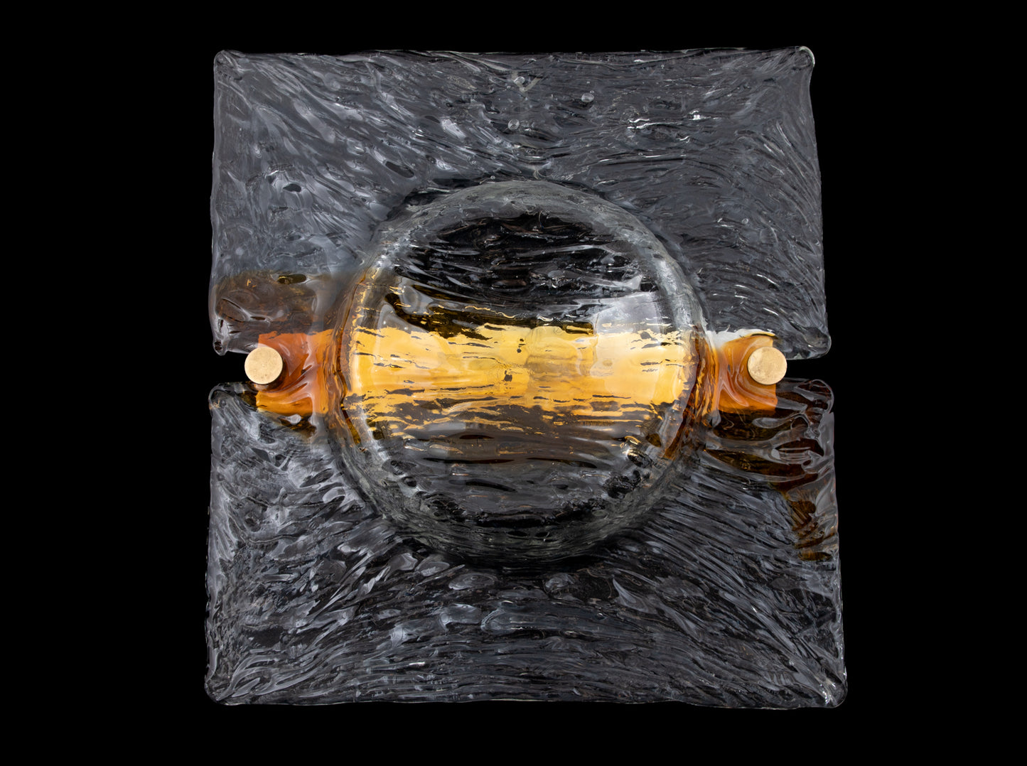 PAIR OF QUILT MODEL WALL LIGHTS BY TONI ZUCCHERI FOR VENINI