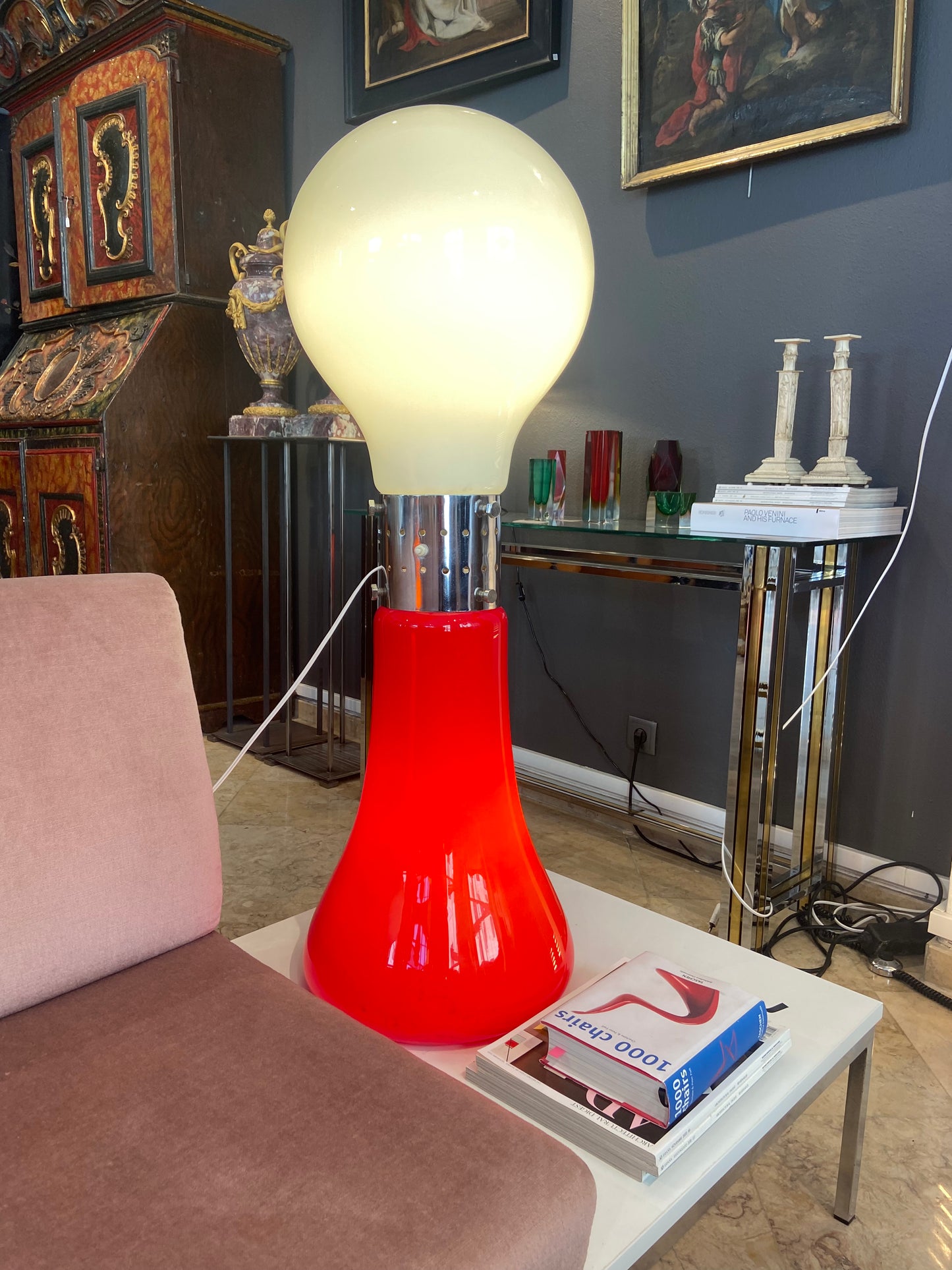 Candeeiro de pé Birillo de Carlo Nason para Mazzega