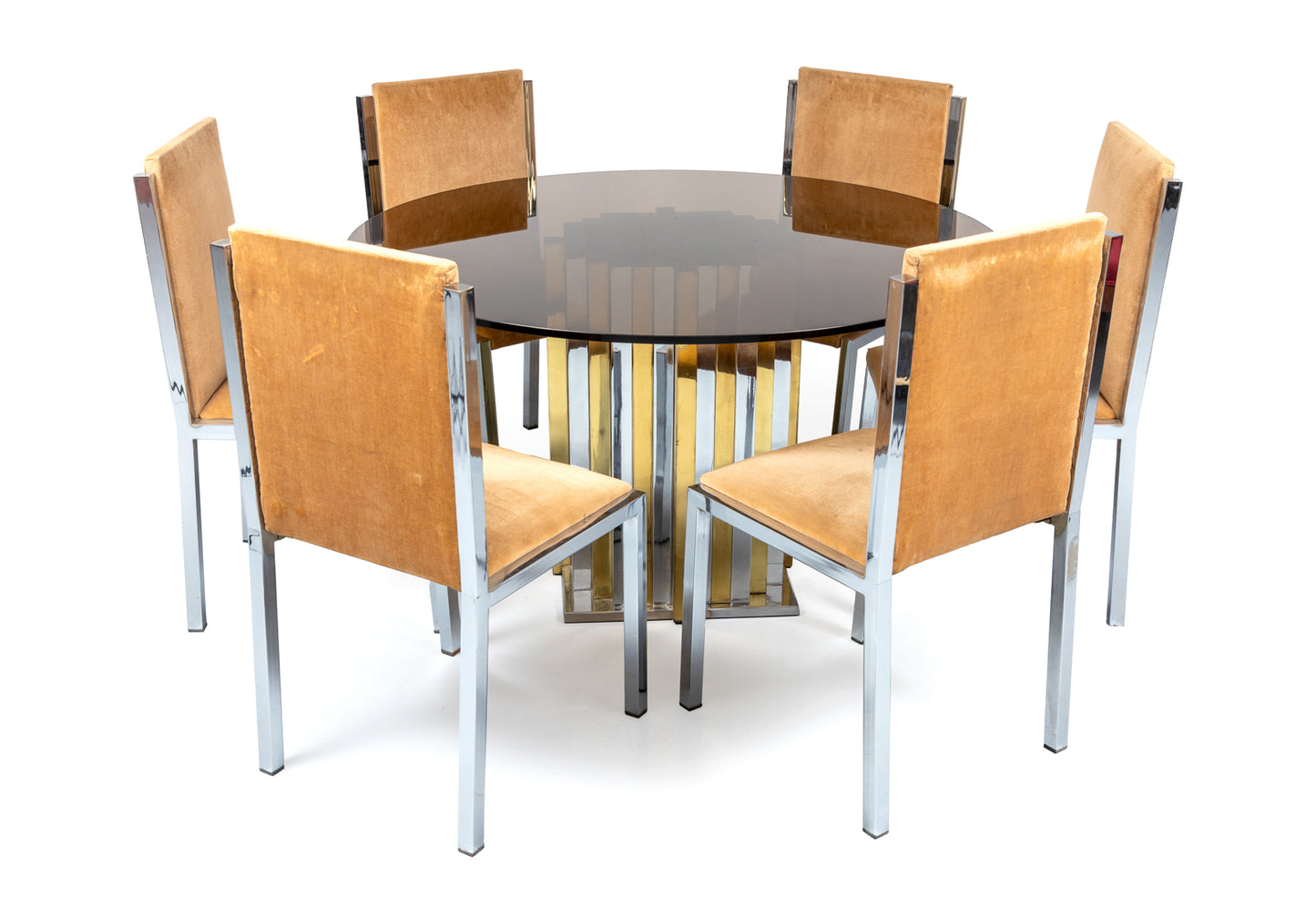 ITALIAN ROUND DINING TABLE AND CHAIRS SET