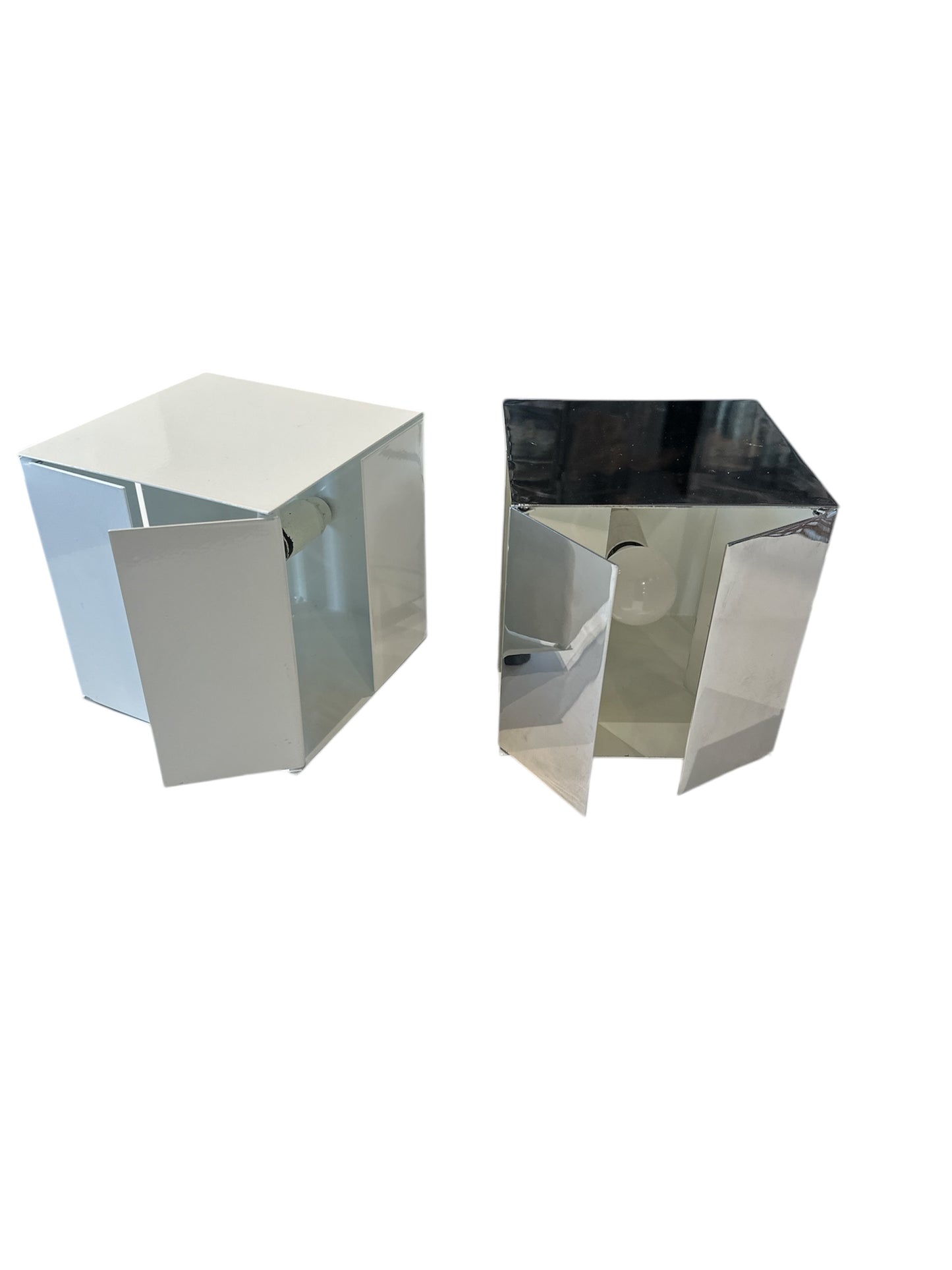 Chrome Kinetic table lamp model 3H by Paolo Tilche for Sirrah