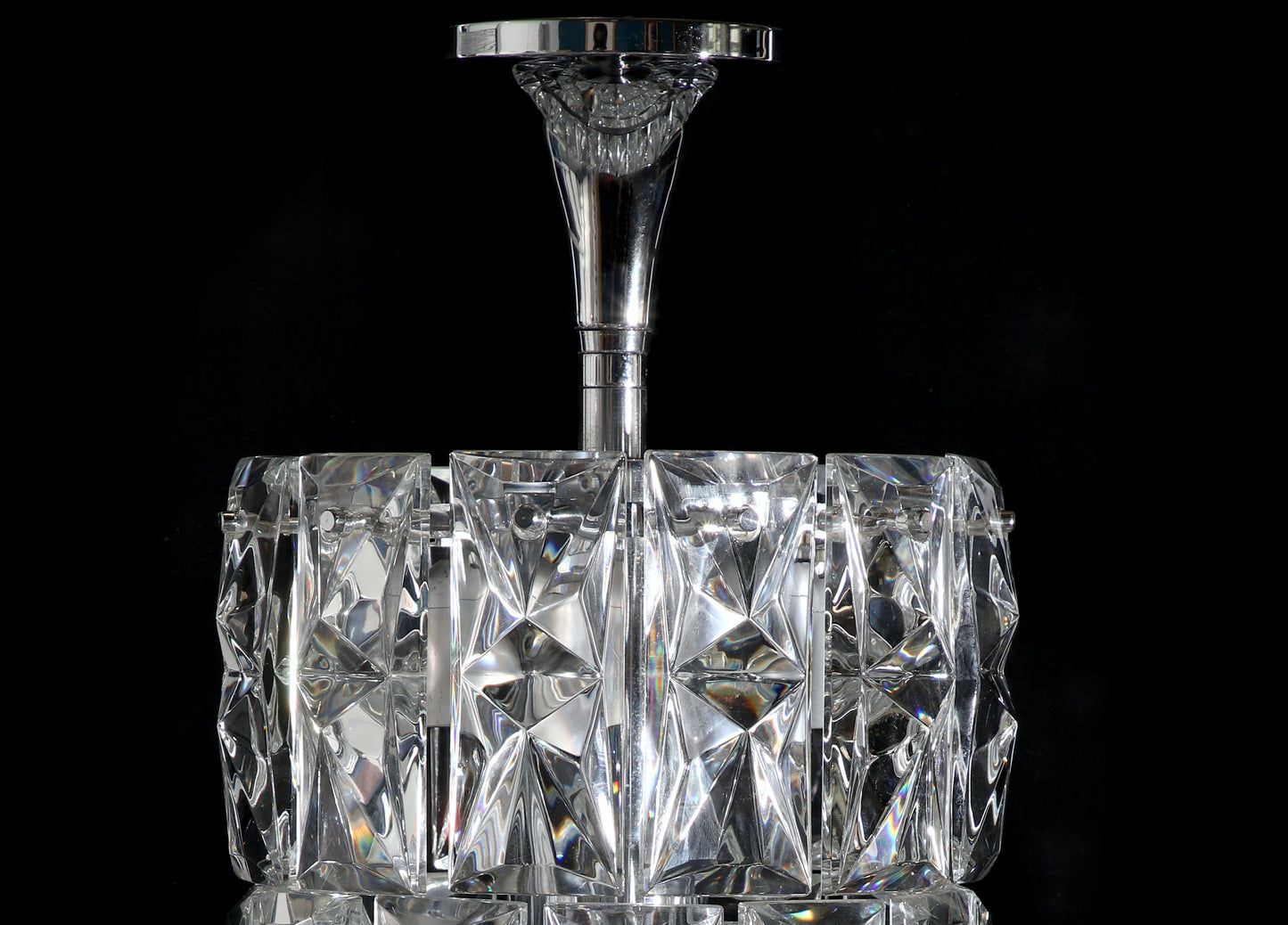 GERMAN CRYSTAL PENDANT LAMP FROM KINKELDEY