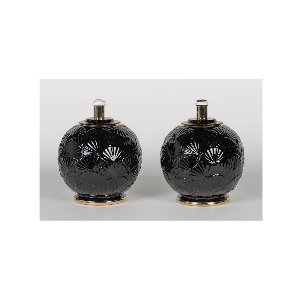 PAR DE CANDEEIROS DE MESA CERÂMICA BONDIA