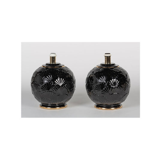 PAR DE CANDEEIROS DE MESA CERÂMICA BONDIA