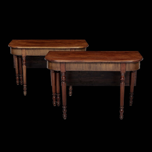 MESA DE JANTAR BRITÂNICA DE DUAS PARTES DO SÉCULO XIX