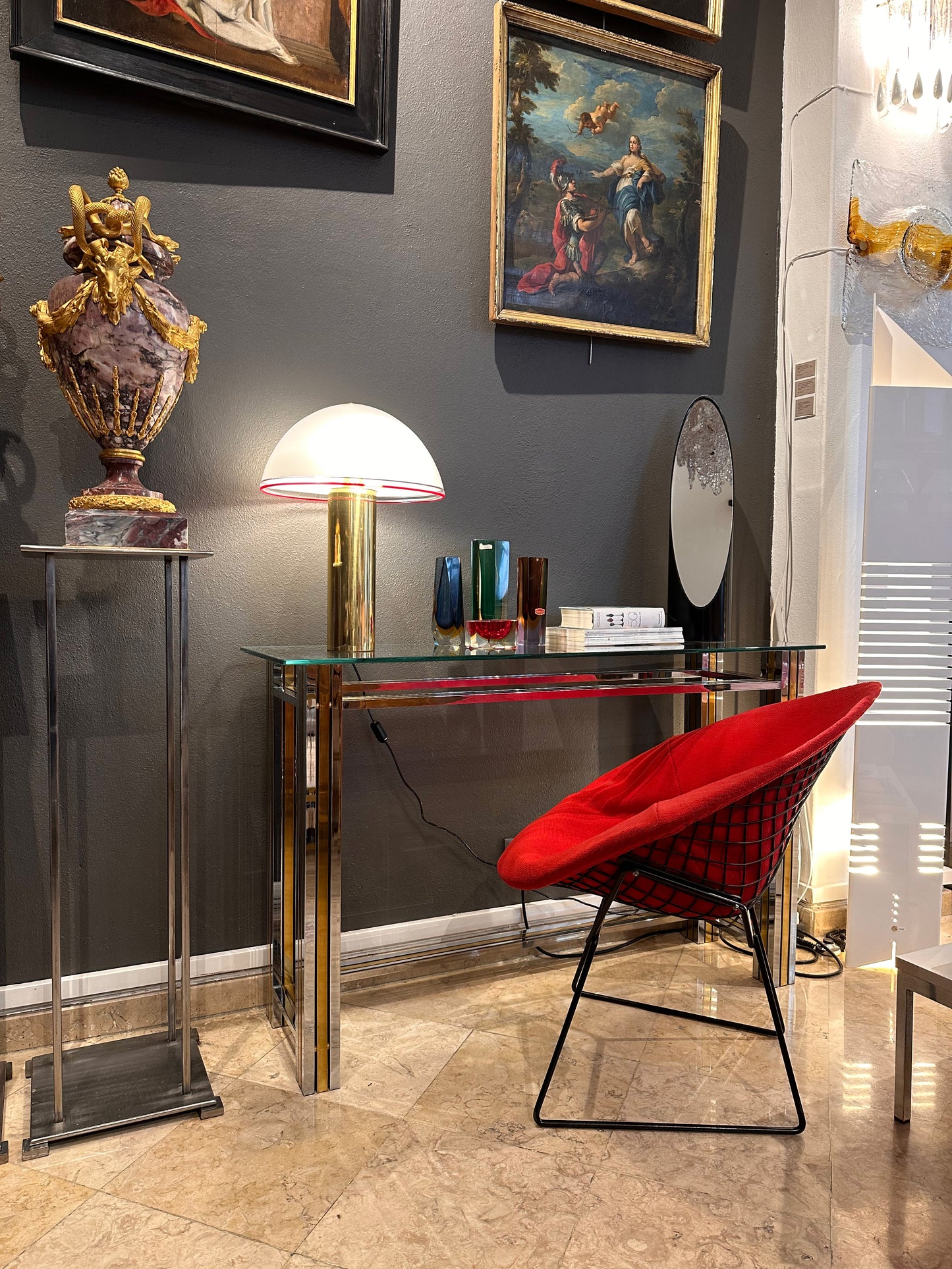 Poltrona Diamond de Harry Bertoia para Knoll, Estados Unidos, anos 50