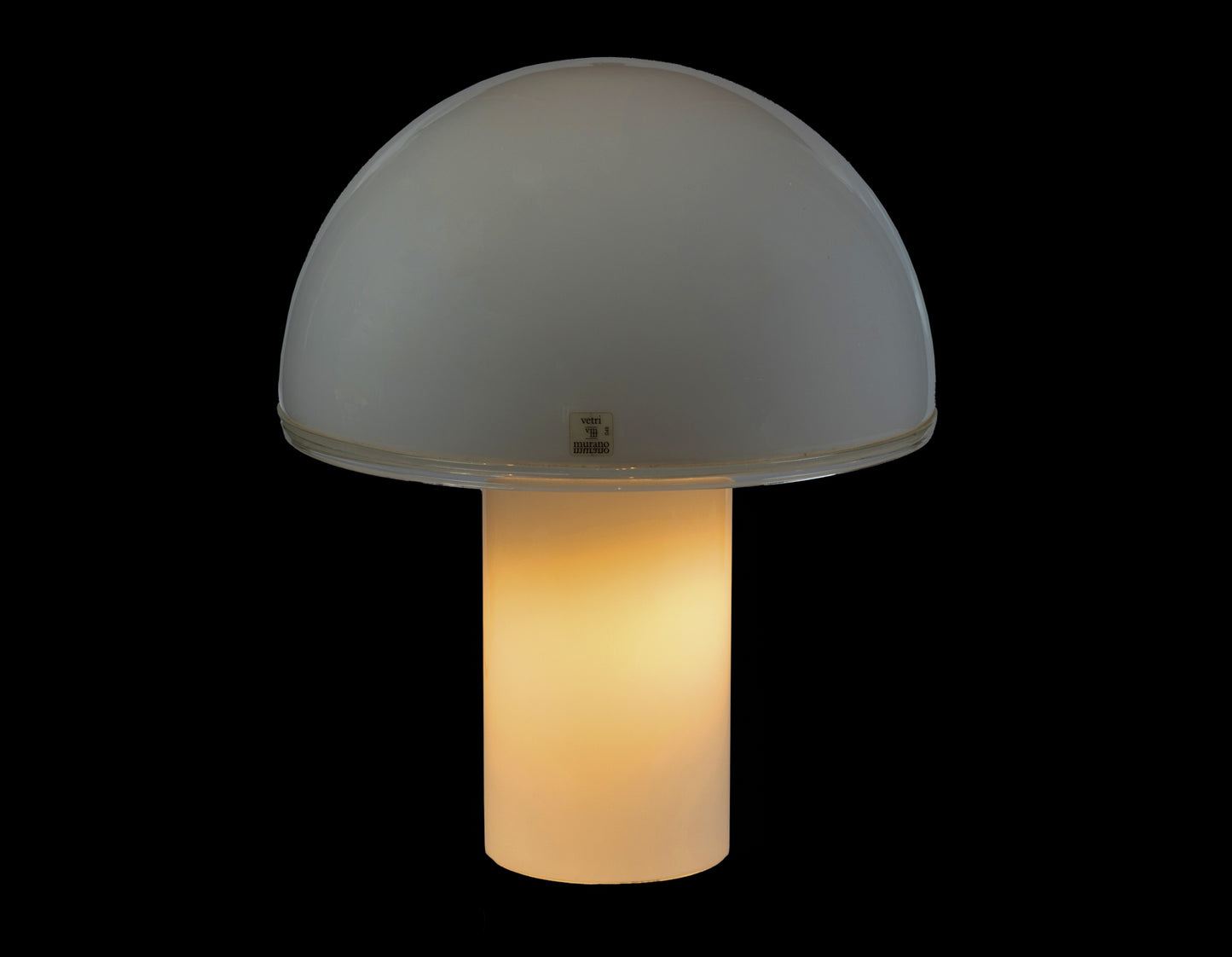 Large “Mushroom” Table Lamp in Vetri Murano Glass, Italy, 1970s