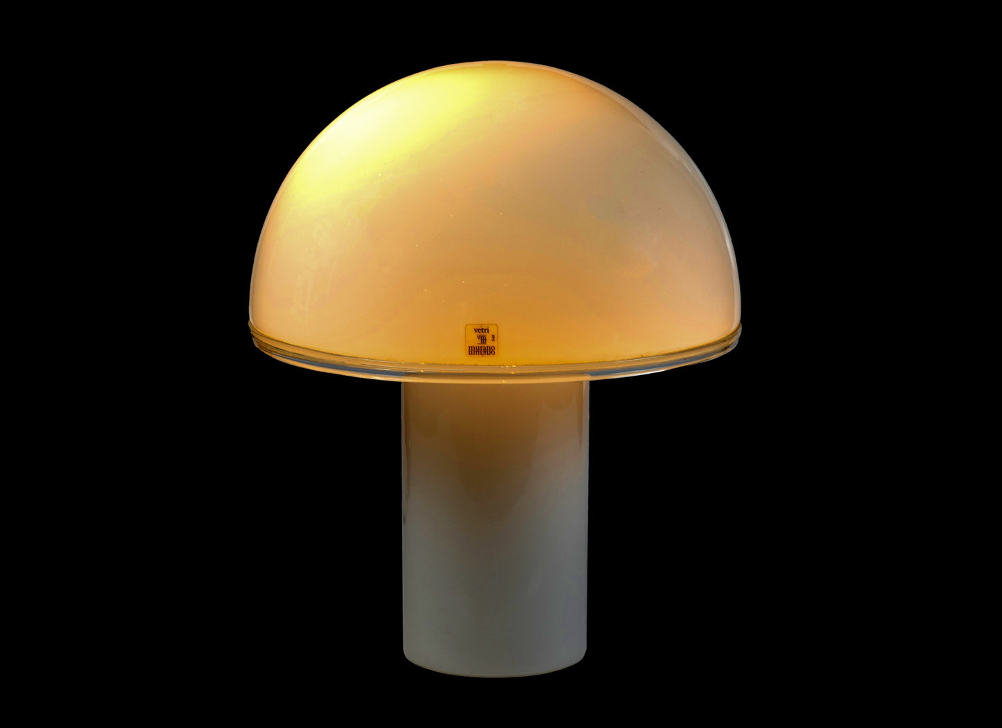 Large “Mushroom” Table Lamp in Vetri Murano Glass, Italy, 1970s