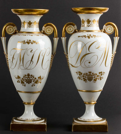 Pair of Meissen Porcelain Jars