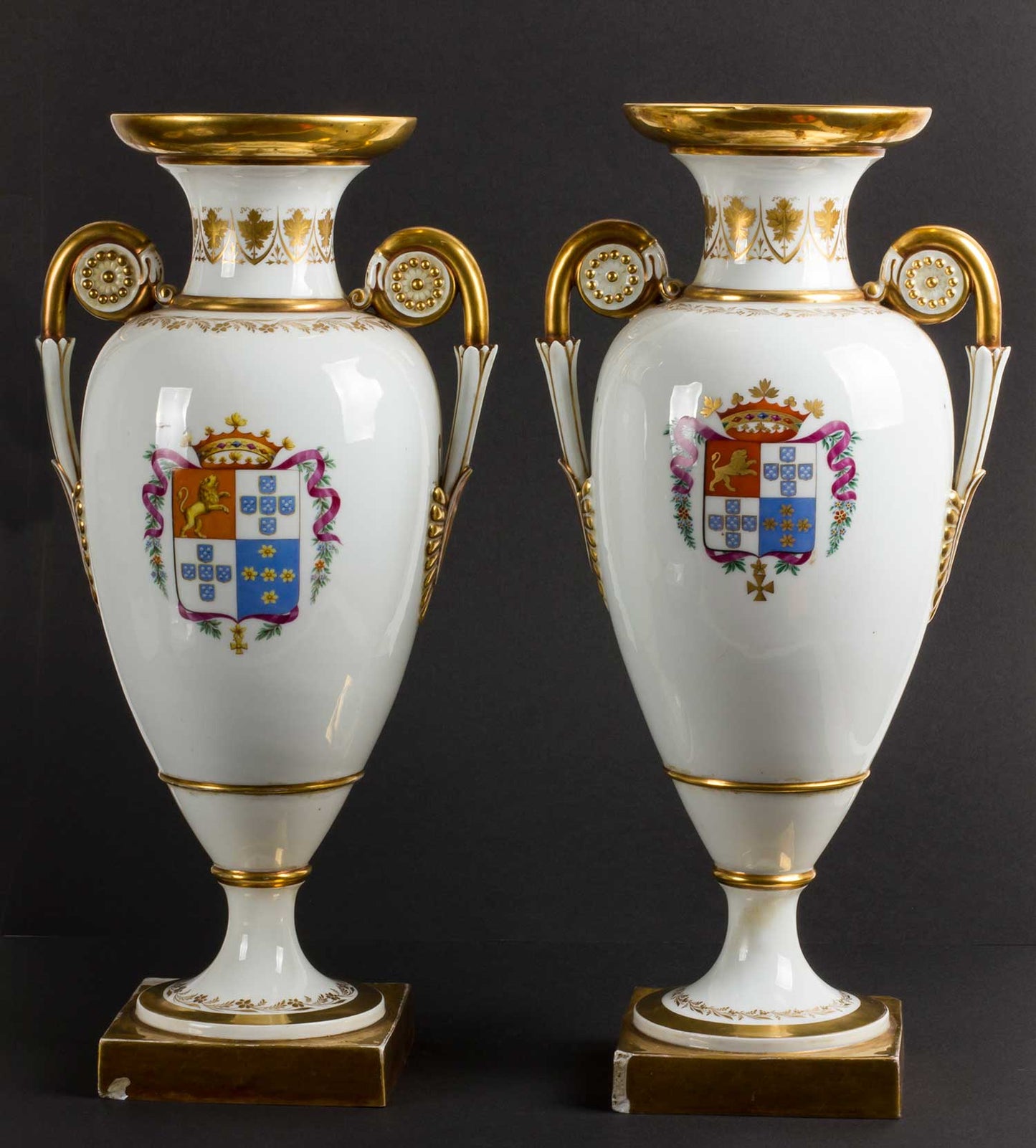 Pair of Meissen Porcelain Jars