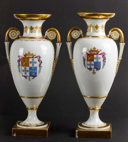 Pair of Meissen Porcelain Jars