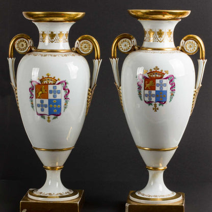 Pair of Meissen Porcelain Jars