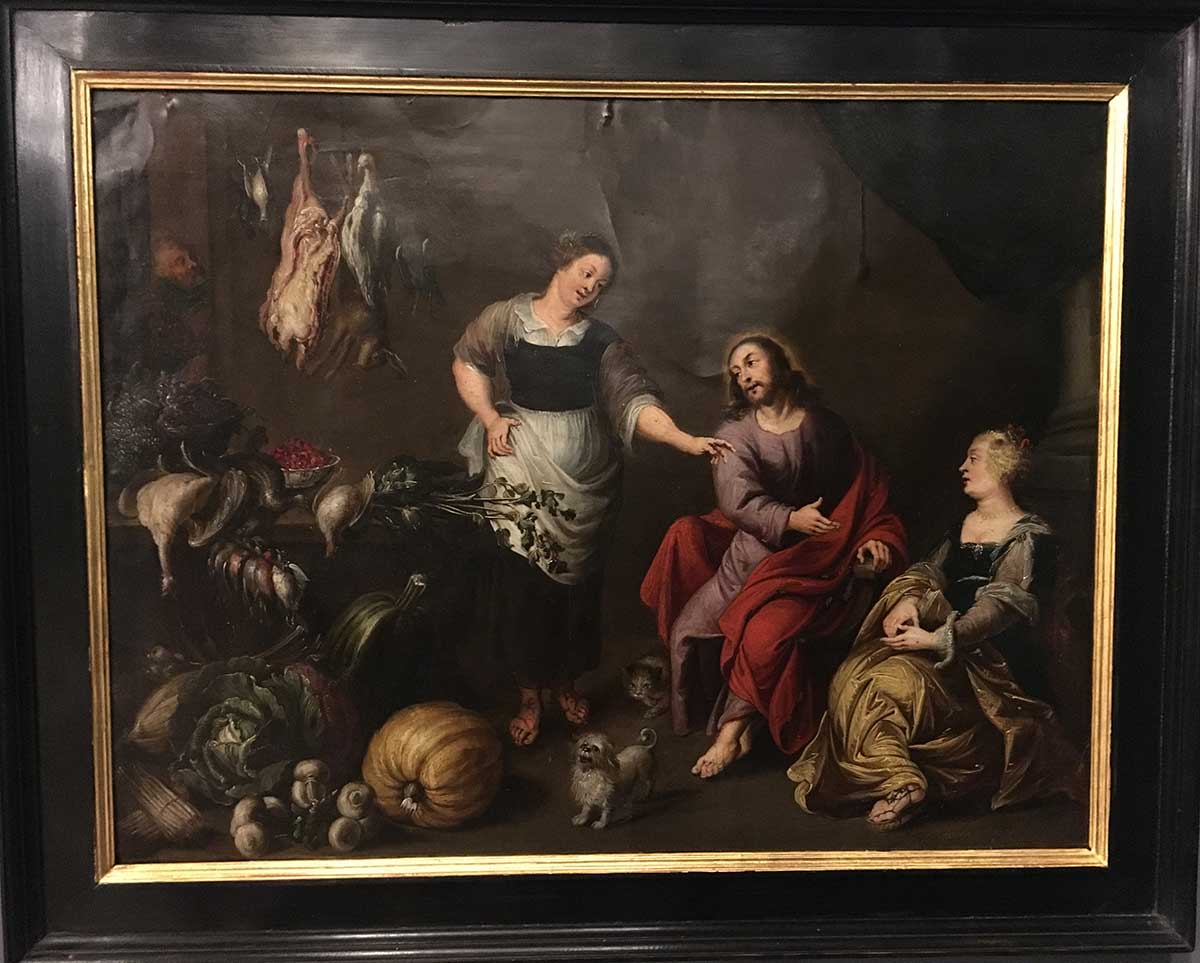 Jesus Martha and Mary by Gerard de la Vallée. 17th Century