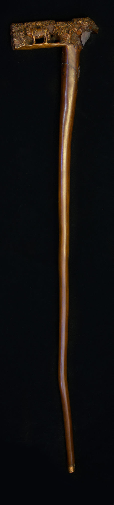 Portuguese walking stick with Royal Crest