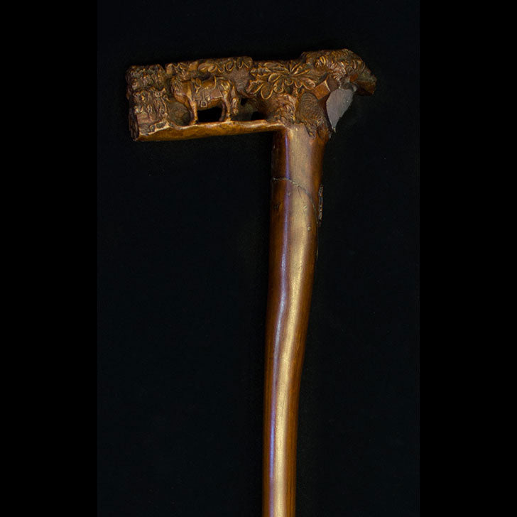 Portuguese walking stick with Royal Crest