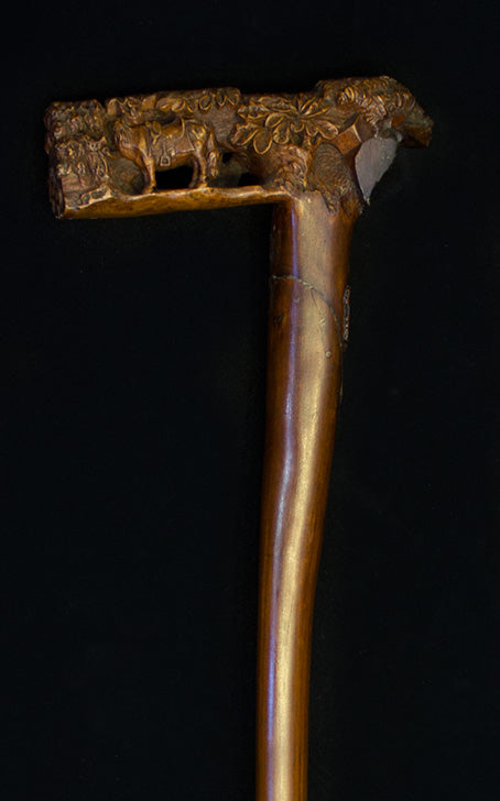 Portuguese walking stick with Royal Crest