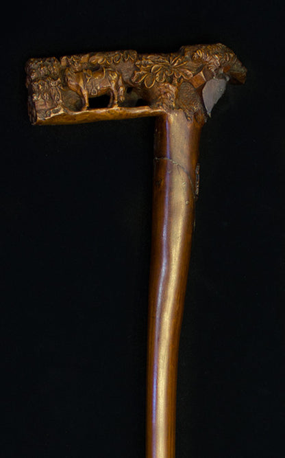 Portuguese walking stick with Royal Crest