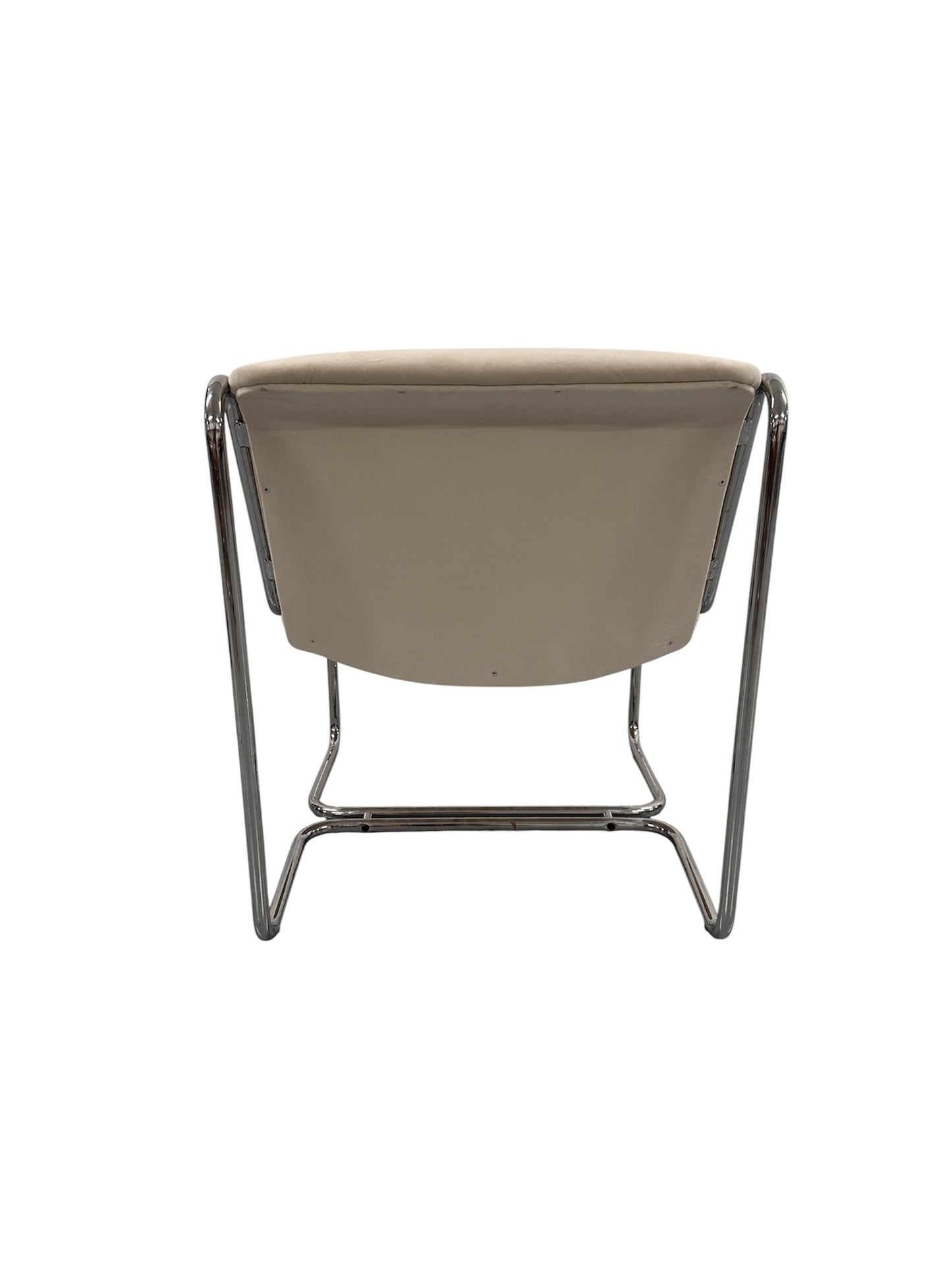 Italian Chrome Cantilever Chair, 1970s–80s