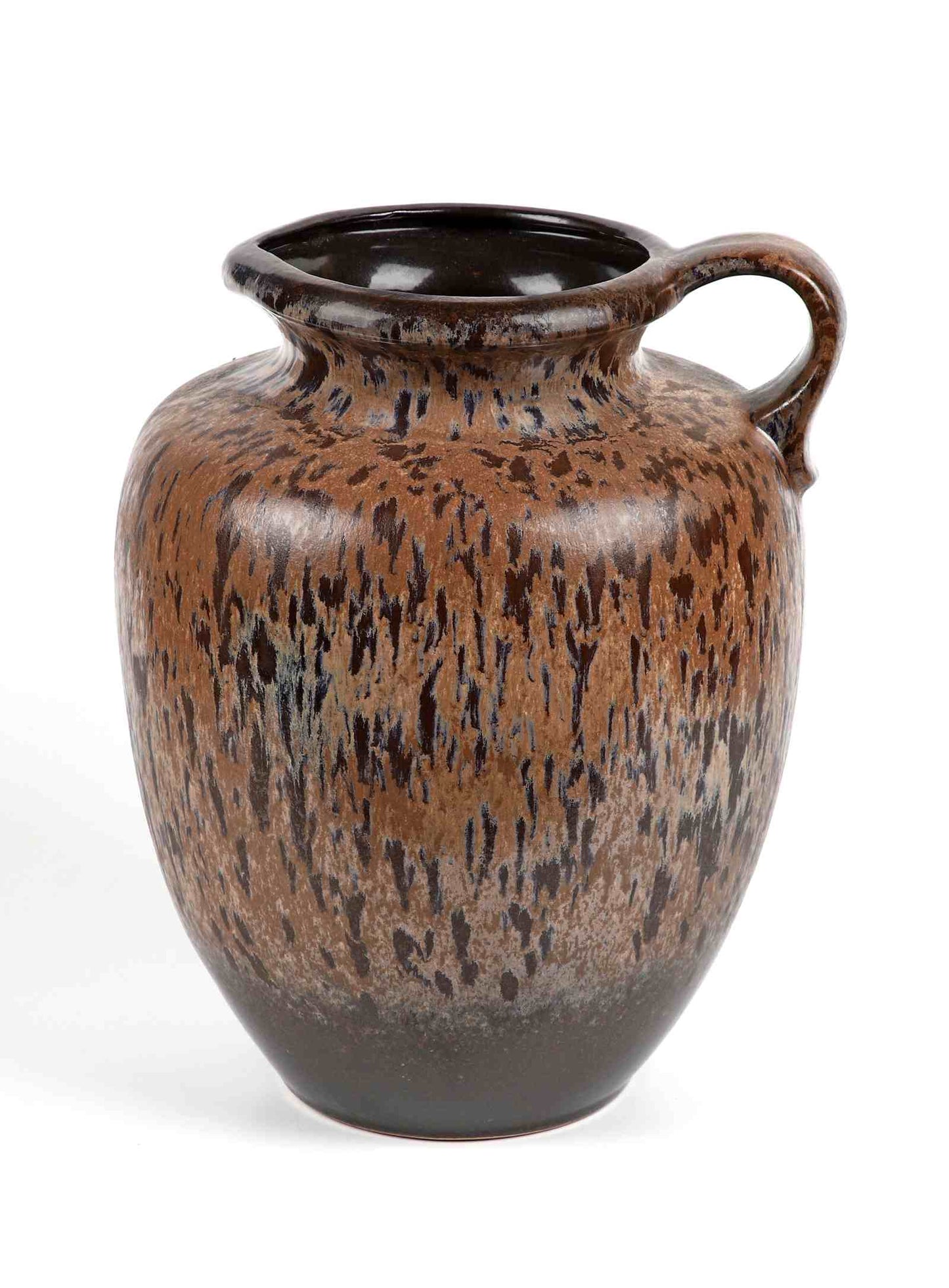 LARGE WEST GERMANY VASE IN FAT LAVA CERAMIC