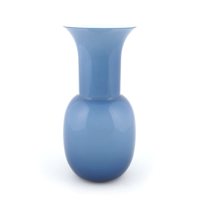 VASO AZUL EM VIDRO DE MURANO DE AURELIANO TOSO