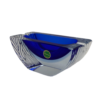 Objeto em Vidro Sommerso Azul de Murano, Itália, Anos 60