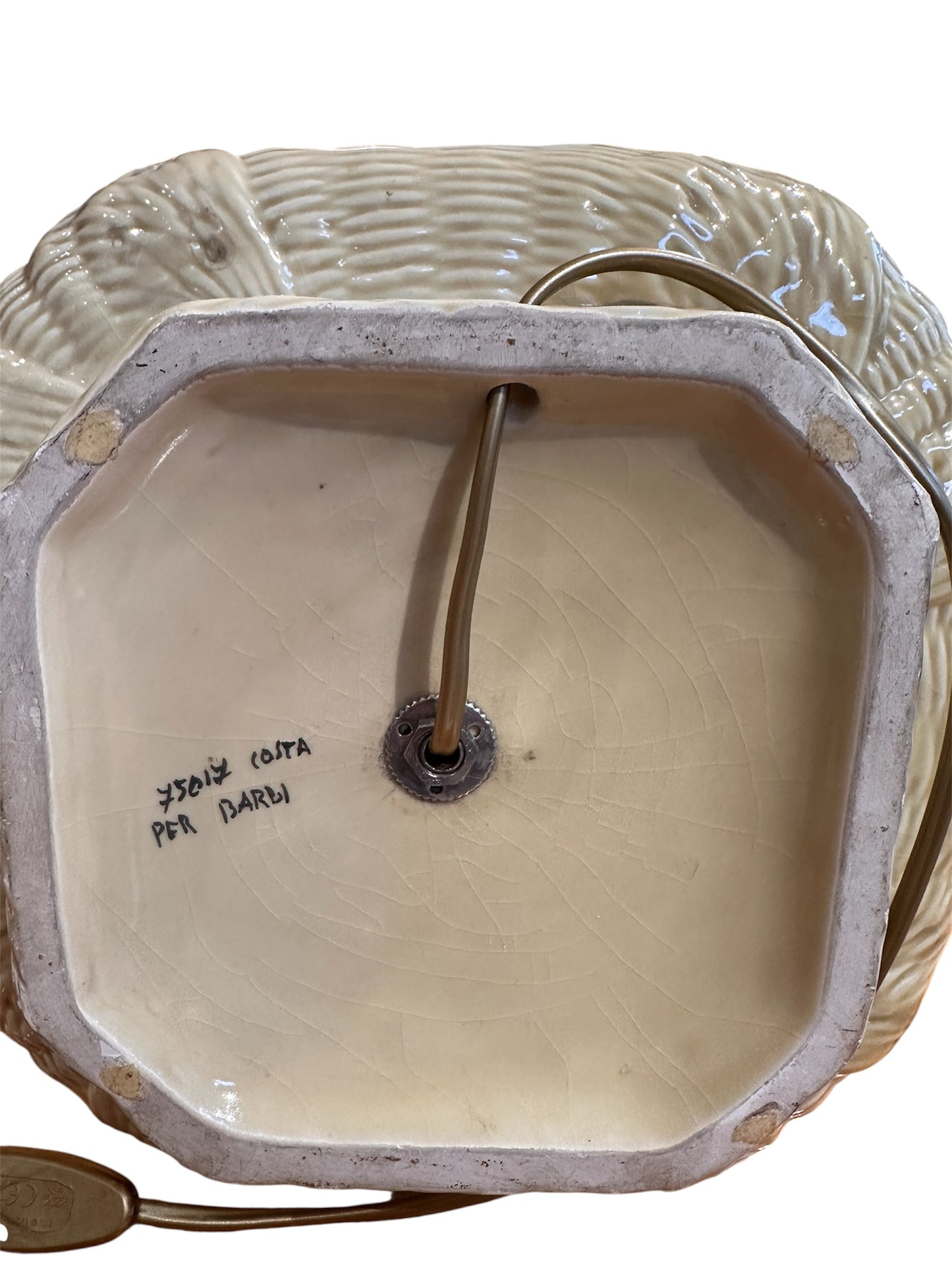 Par de candeeiros de mesa em cerâmica, Costa para Tommaso Barbi, Itália, anos 70