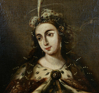 Painting depicting Saint Isabel Queen of Portugal