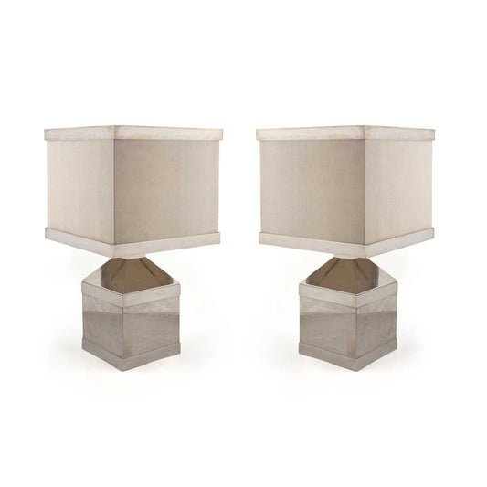 Pair of Table Lamps Attributed to Romeo Rega, Italy, 1970s