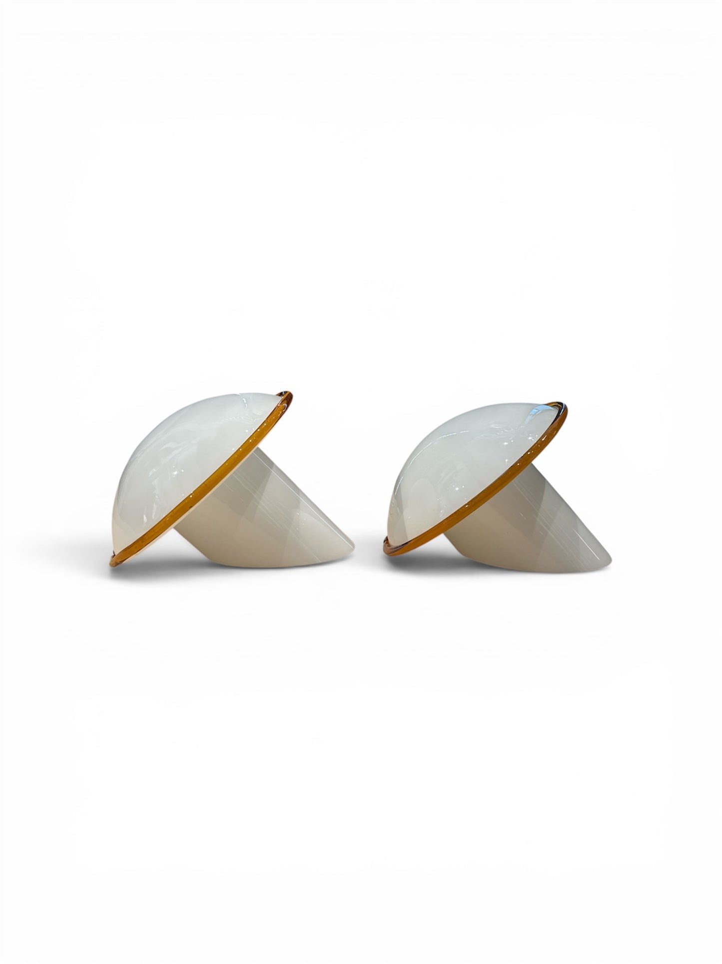 Pair of Vasetto model table lamps by Vistosi, Italy, 1970s