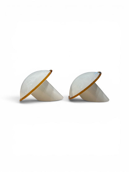 Pair of Vasetto model table lamps by Vistosi, Italy, 1970s